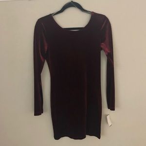 Velvet mini dress
